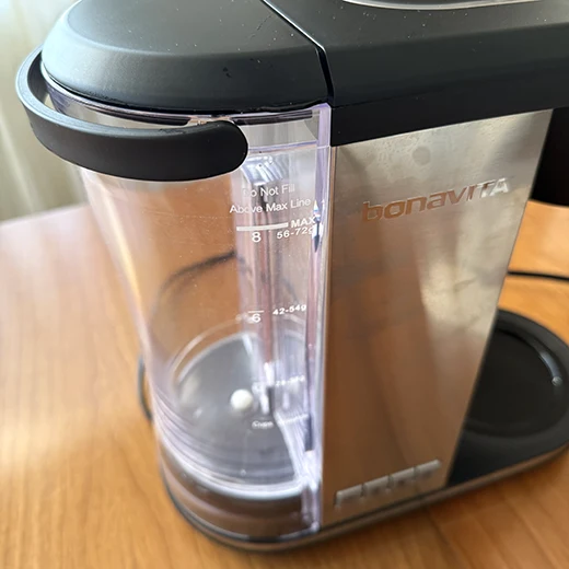 Bonavita logo on the machine